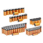 Amazon Basics Alkaline Battery Super Value Pack - 48 AA + 36 AAA + 8 C + 8 D + 8 9 Volt, 108-Pack