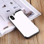 Mobile Phone Cases/Covers, For iPhone X/XS PC + TPU Shockproof Protective Back Case With AirPods Storage Box (Color : White)