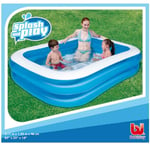 Swimming Pool Rectangular 211x132x46cm Blue GF0