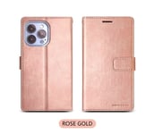 Samsung Noble Diary Wallet Case - Galaxy A14 (5G) Rose Gold
