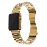 Apple Watch 45mm Series 8 Stilrent länkarmband i metall, guld