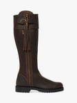 Penelope Chilvers Stand Wide Calf Fit Tassel Knee Boots, Conker
