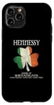 Coque pour iPhone 11 Pro Hennessy Nom de famille Irlande Maison irlandaise des shenanigans