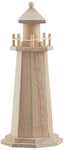 Rayher Figure PHARE en bois naturel, 1 pce., 25cm, tour octogonale, à personnaliser, arts créatifs, décoration maritime- 6199100