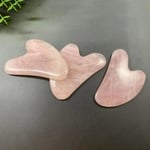 Gua Sha Board Jade Stone Body Plate Eye Acupuncture Relaxation E Pink