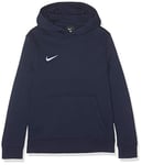 Nike Kid's Y HOODIE PO FLC TM CLUB19 Sweatshirt, Obsidian (White), X-Small