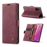 CaseMe vintage Samsung Galaxy Note 20 fodral - Röd Röd