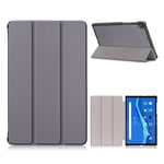 Lenovo Tab M10 FHD Plus simple tri-fold leather case - Grey