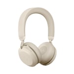 Jabra Evolve2 75, Link380c UC Stereo Beige, Evolve2 75 headset Beige UC, Link 380 BT adapter USB-C UC,1.2m USB-C to USB-C cable, carry pouch, warranty and warning (safety leaflets)