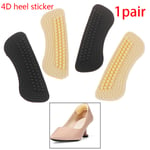 Silicone Heel Protector Soft Cushion Massage Foot Care Shoe Inse Black2