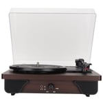 BT Record Player Vintage 3 Speed Built In Speaker Wireless Vinyl Turntable W BGS
