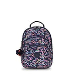 Kipling Seoul S, Small Backpack with Laptop Protection 13 Inch, 35 cm, 14 L, Palm Fiesta PRT