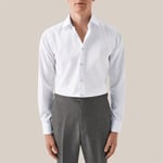 Eton Contemporary Signature Twill Shirt - White Geometric Print