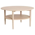Nordic Furniture Group Kalmar soffbord ek vitpigmenterad Ø90 cm