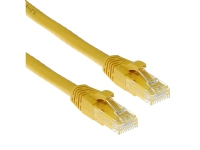 ACT Yellow 15 meter U/UTP CAT6A patch cable snagless with RJ45 connectors