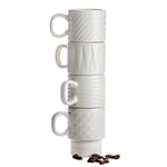 Sagaform - Coffee & More Espressomuki 10 cl 4 kpl Valkoinen