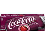 Coca-Cola Cherry USA -virvoitusjuoma, 355 ml, 12-PACK