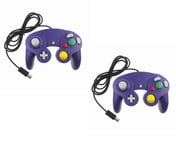 2 X Manettes Pour Nintendo Wii, Wii U Et Gamecube - Violet