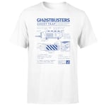 Ghostbusters Ghost Trap Schematic Men's T-Shirt - White - 3XL