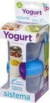 Sistema Yogurt To Go Food Storage Containers, Small Snack Pots, BPA-Free, Ideal