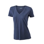 James and Nicholson And T-shirt Med Stretch I V-hals L Marin