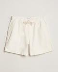 FRAME Textured Terry Shorts Off White