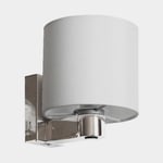Casolux Skottlampa Wallis Small, rostfritt stål, LED, 10 - 30 V, 1.5 W, med USB-uttag + touch rund skärm