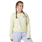 NEW BALANCE WOMEN'S ATHLETICS INTELLIGENT CHOICE JUMPER SWEATSHIRT YELLOW RETRO