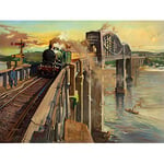 Wee Blue Coo PAINTING ROYAL ALBERT BRIDGE SALTASH BRITISH RAILWAYS ART POSTER PRINT 18x24 INCH LV2858