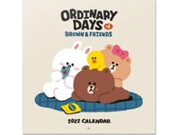 Line Friends Line Friends - Väggkalender 2022 30 X 30 Cm