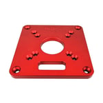 ZQALOVE Universal RT0700C Aluminium Router Table Insert Plate Woodworking Benches Wood Router Trimmer Models Engraving Machine (Color : Red)