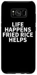 Coque pour Galaxy S8+ Vêtements de riz frit - Design amusant pour les amateurs de riz