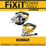 DeWalt DCS391N 18V XR 165mm Circular Saw & DCS331N 18V XR Jigsaw Bare Units