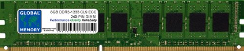 8GB DDR3 1333MHz PC3-10600 240-PIN ECC DIMM (UDIMM) MEMORY RAM FOR SERVERS/WORKSTATIONS/MOTHERBOARDS