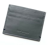 Genuine TED BAKER Grey Leather CARD HOLDER Cardholder 10x8cm NEW Ted51