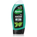 Radox Men Feel Strong Brusegel og shampoo 2-i-1 Mint & Tea Tree 225 ml