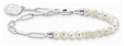 Thomas Sabo A2129-158-14-L17V Charm Bracelet With White Jewellery