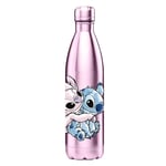 HÔMADICT BOUTEILLE ISOTHERME DISNEY - Gourde Inox Réutilisable Stitch & Angel - Maintien chaud et froid 12h - Pour sport, voyage, quotidien, 500ml - BPA Free - Licence Officielle
