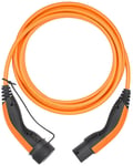 Ladekabel Type 2 til Elbil, 7,4 kW, 5m - Orange