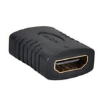 Raccord Coupleur Adaptateur HDMI Femelle/Femelle - Plaqué Or