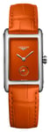 LONGINES L55124922 DolceVita Orange Dial Orange Leather Watch