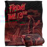 LOGOVISION Plaid Super Doux au Toucher Soyeux Friday The 13th 152 x 127 cm