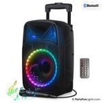 Party Fun Lights - Karaoke Party Speaker with Handle & Wheels - (605603)