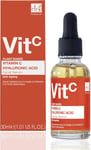 Dr BOTANICALS 5% Vitamin C, 2% Hyaluronic Acid Facial Serum | Anti-Aging, Anti-W