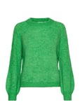 Vijamina O-Neck L/S Knit Top - Tops Knitwear Jumpers Green Vila