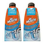 2 x 500ml Mr Muscle Drain Foamer All Pipes Cleaner Unblocker Bathroom Kitchen