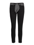 Woven Five Pockets Bottoms Trousers Slim Fit Trousers Black Marc O'Polo