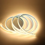 pcning Bande Lumineuse LED COB 3000K Blanc Chaud 5M Puissante LED Strip Lights Recoupable 50 CM IP67 Etanche avec Interrupteur (Blanc Chaud, 5)