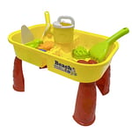 RAM ONLINE 2 In 1 Sand And Water Table Children’s Kids Outdoor Play Sand Garden Sandpit Toy Yellow, 5060459944008