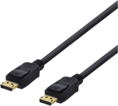DELTACO DisplayPort-kabel, 5m, 4K UHD, DP 1.2, svart